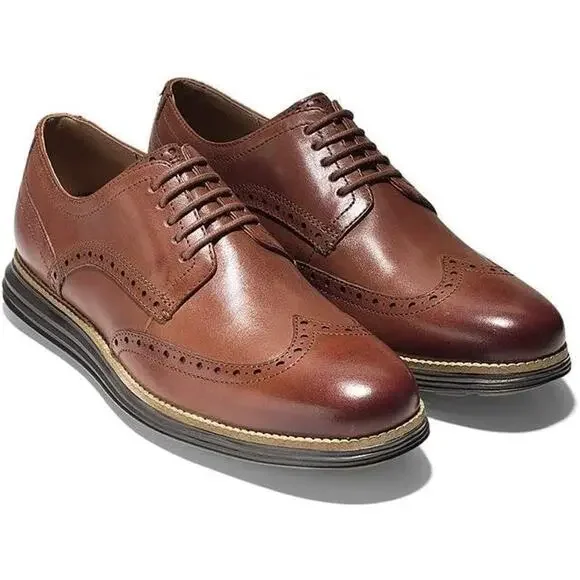 NEW COLE HAAN men\'s original grand shortwing oxford shoe in woodbury/java Cole Haan Men main image 2